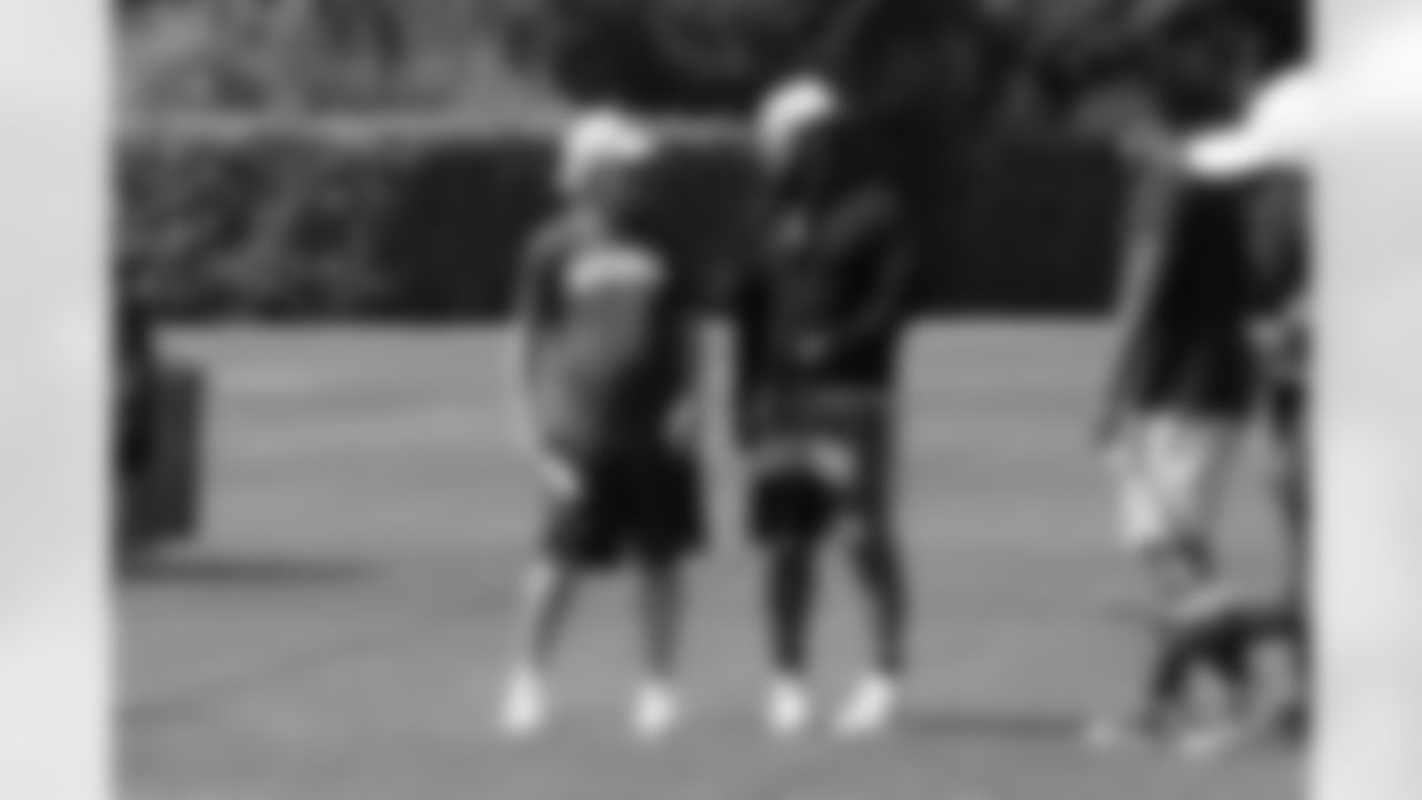 Marshawn Lynch stopped by Seahawks practice on September 10, 2022.