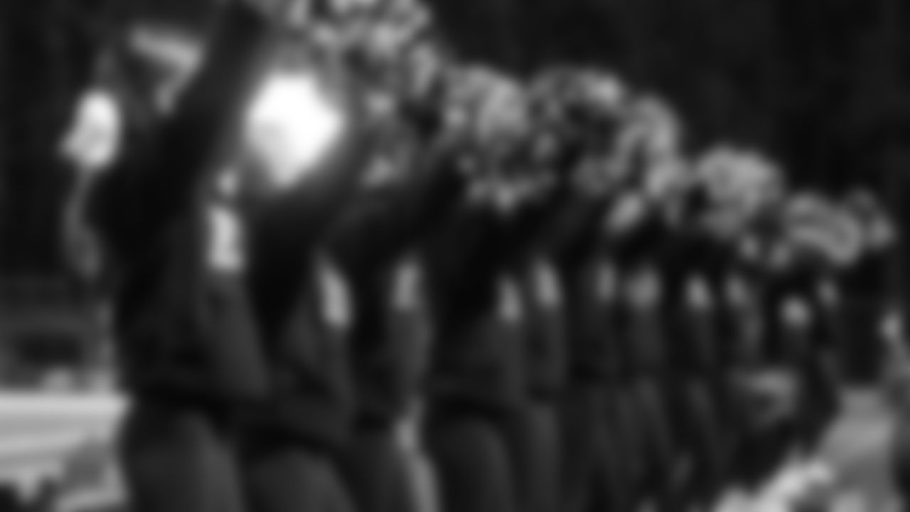 The Seahawks, along with Blitz, the Seahawks Dancers and Blue Thunder, attended a high school football game featuring Eastlake vs. Eastmont on November 12, 2021.