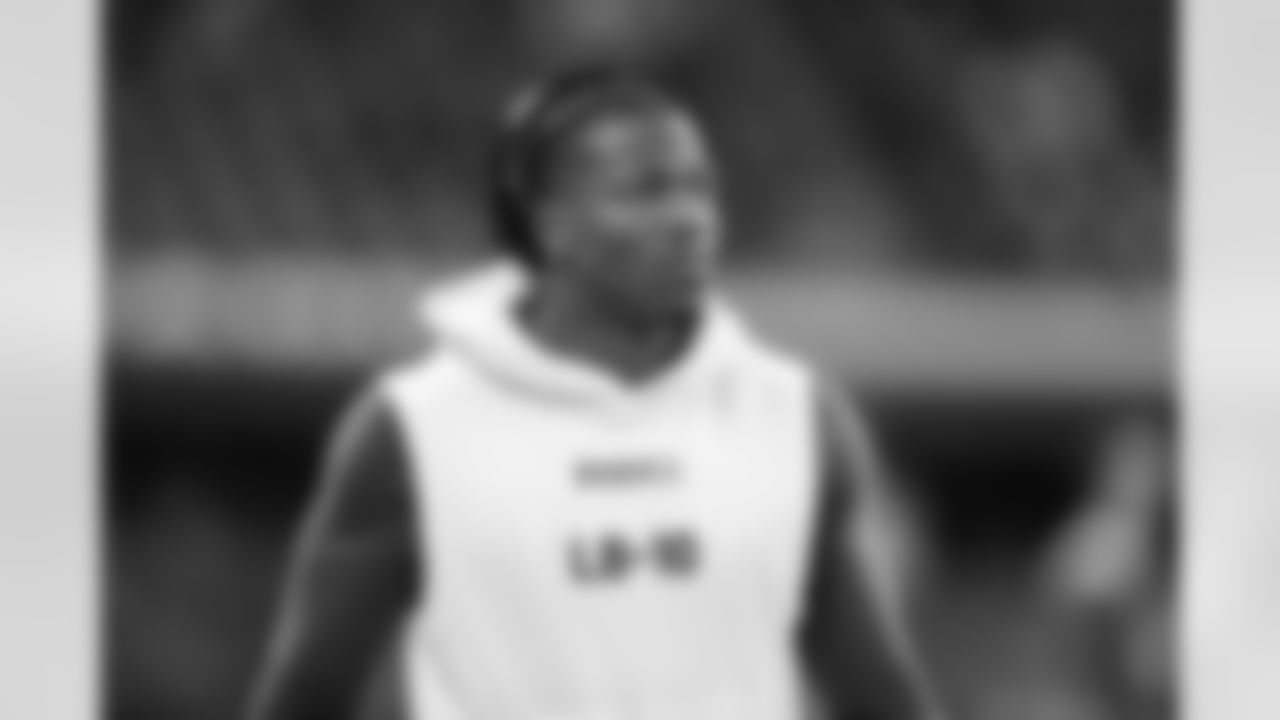 Washington St. linebacker Daiyan Henley looks on during the 2023 Scouting Combine on Thursday, March 2, 2023 in Indianapolis, Indiana. (Kara Durrette/NFL)