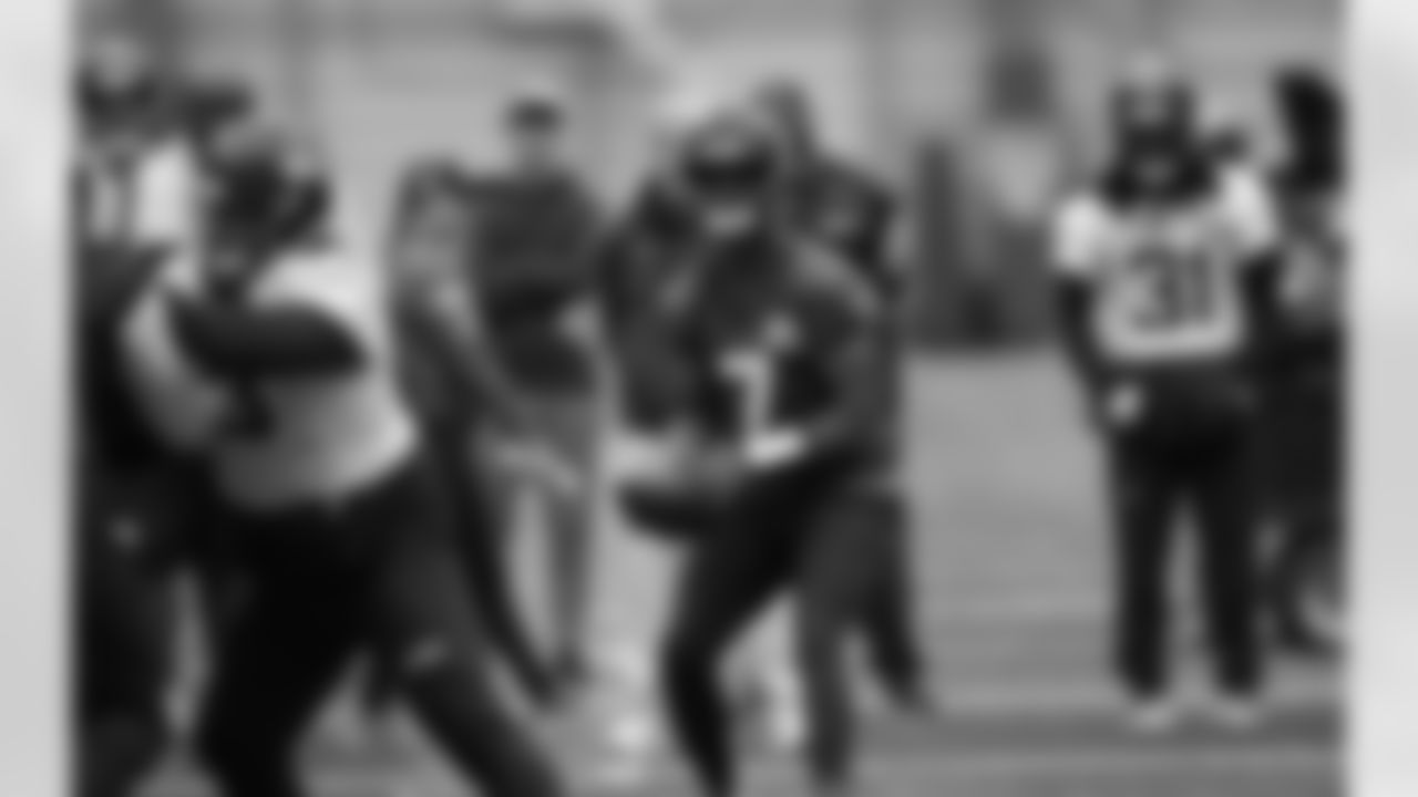 The Seahawks practice at the Virginia Mason Athletic Center in Renton on December 1, 2022.