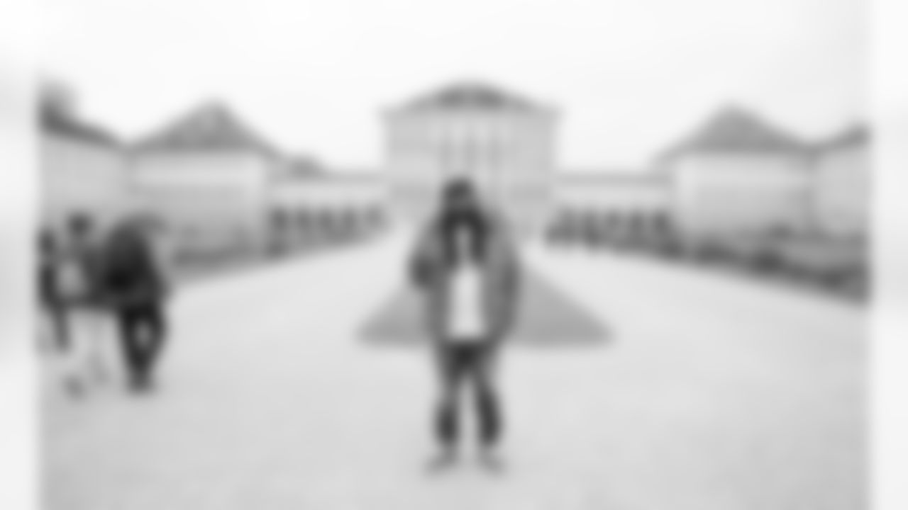 Marshawn Lynch tours Munich Germany in advance of the Seattle Seahawks' International Game, taking place during the 2022 season.
