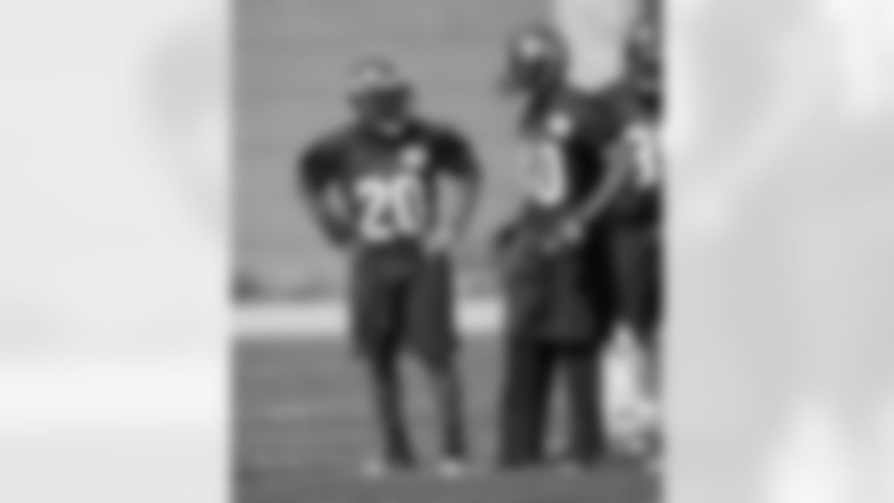 Running backs Justin Griffith and Louis Rankin