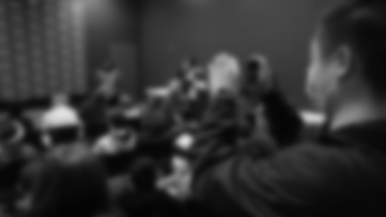 Members of the Boys & Girls Club of King County were at the Verizon Lounge at Lumen Field for a panel with stadium teammates on career paths in sports beyond the field on December 13, 2021.