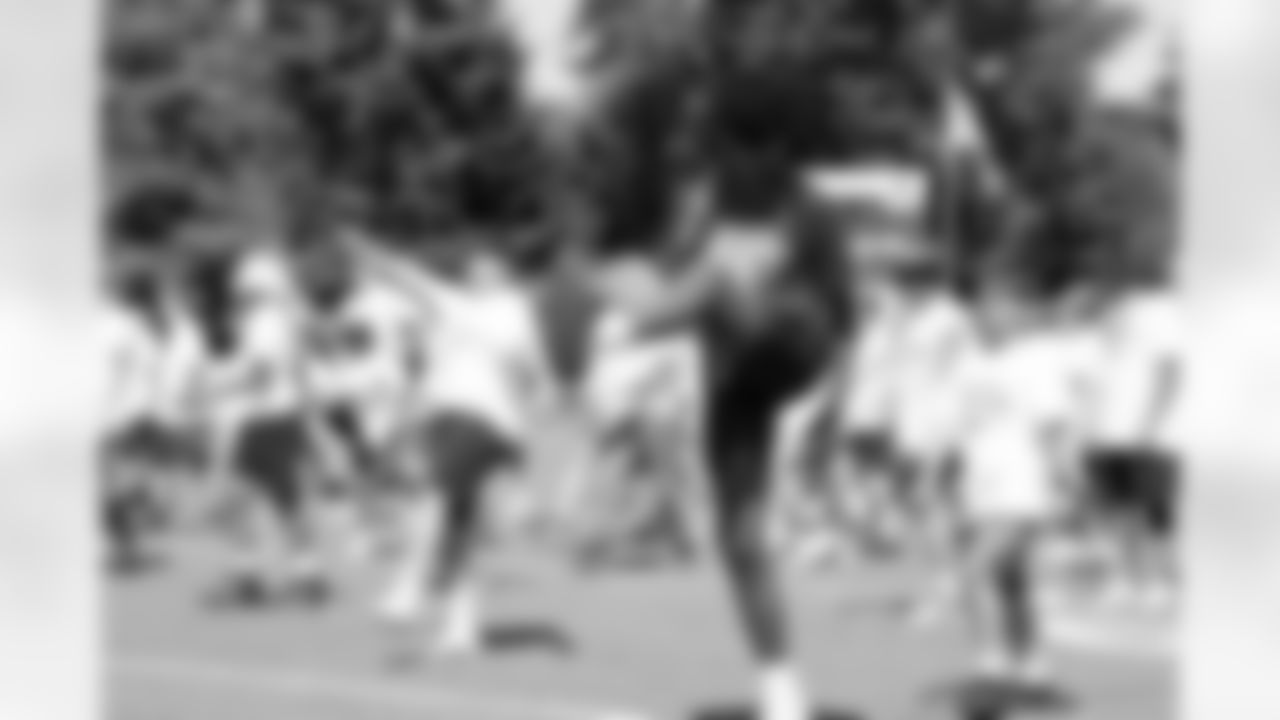 Seahawks right tackle Abraham Lucas hosted the first annual League Advantage Youth Football Camp on Wednesday, June 28, 2023 at Archbishop Murphy High School in Everett, WA.