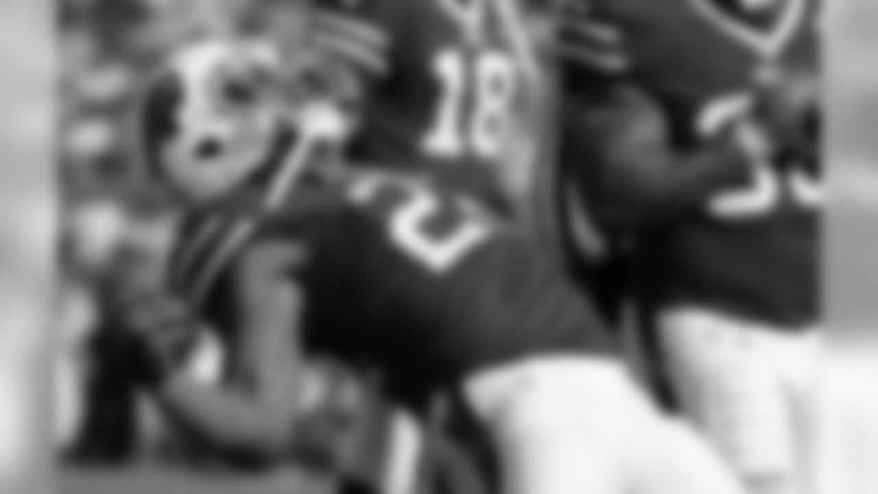 10ThingstoSeeSports - Buffalo Bills running back Fred Jackson (22) celebrates after scoring a touchdown during the second half of an NFL football game against the New England Patriots, Sunday, Oct. 12, 2014, in Orchard Park, N.Y. (AP Photo/Gary Wiepert, File)