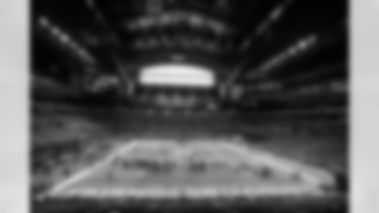 A generic view of Lucas Oil Stadium during the 2023 Scouting Combine on Thursday, March 2, 2023 in Indianapolis, Indiana. (Ben Liebenberg/NFL)