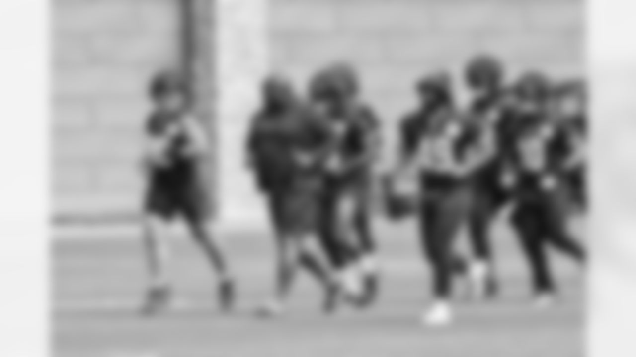 Seahawks defensive line at practice at the Virginia Mason Athletic Center in Renton, Wash. on Aug, 22 2023.