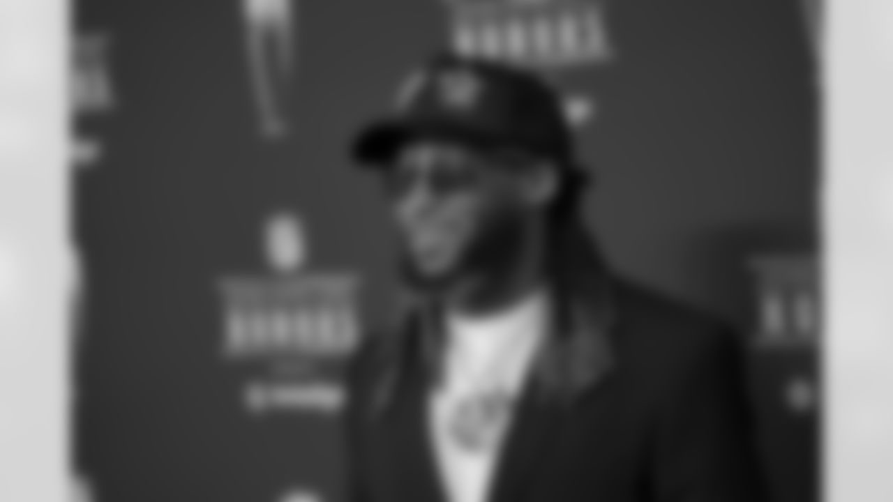 Green Bay Packers running back Aaron Jones (33) at the 2022 NFL Honors, Thursday, Feb. 10, 2022, in Inglewood, Calif. (Cooper Neill/NFL)