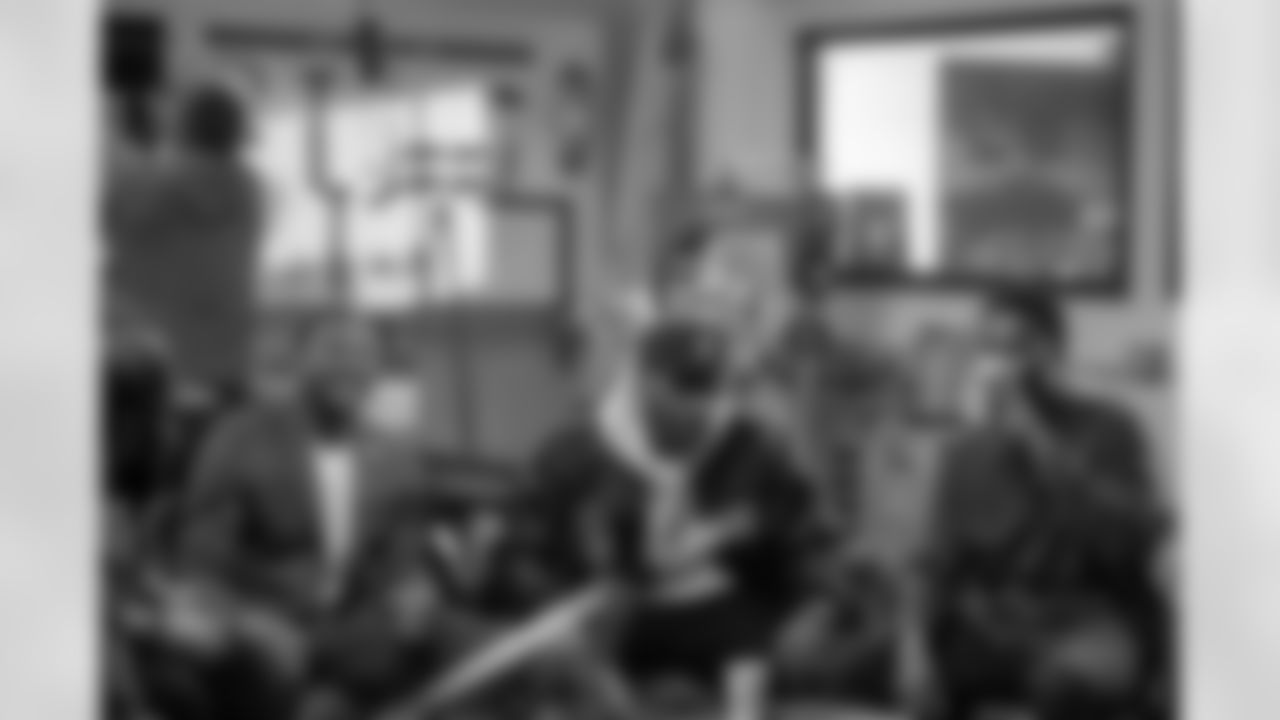Seahawks legends discuss various real word topics at Two Kick Coffee in Seattle for a new video series, "Talking Shop."