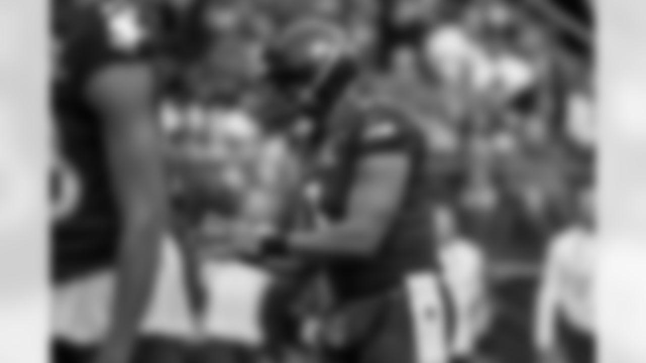 Seahawks quarterback Russell Wilson participates in the Pro Bowl in Las Vegas on February 6, 2022. (Seahawks/Edwin Hooper)