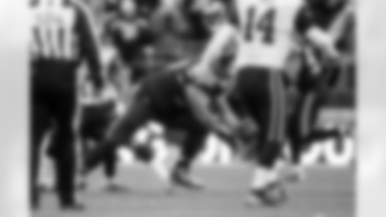 Jordan Hill joined the "Legion of Boom" with this deft interception of a pass the Rams quarterback Shaun Hill was trying to throw away. Using hands developed as a first baseman in baseball, Hill reached down to intercept the pass.
