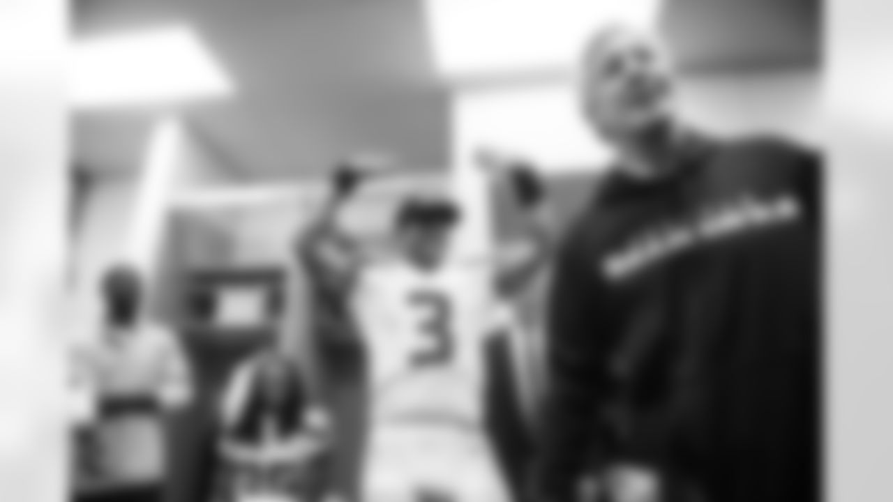 Photos of Seattle Seahawks quarterback Russell Wilson during his rookie season in 2012.