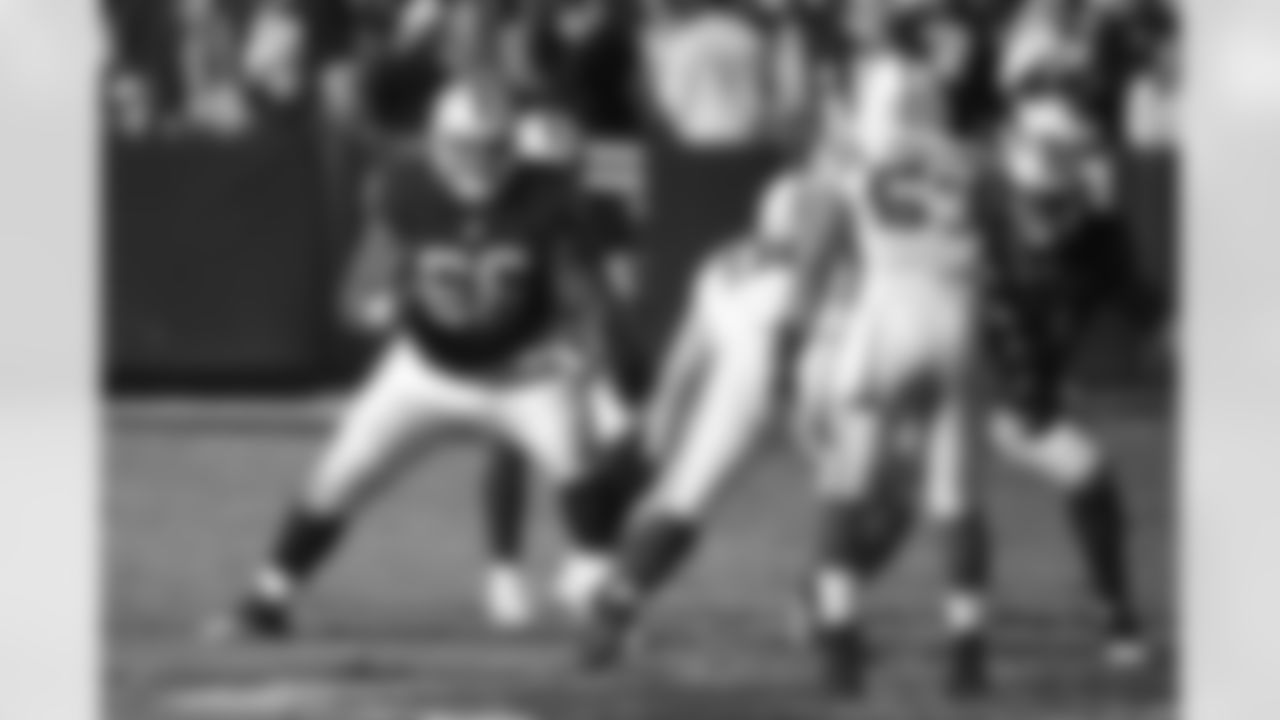 Oakland Raiders guard Gabe Jackson (66) blocks during an NFL football game against the Indianapolis Colts on Saturday, Dec. 24, 2016 in Oakland, Calif. Oakland won 33-25. (Peter Read Miller via AP)