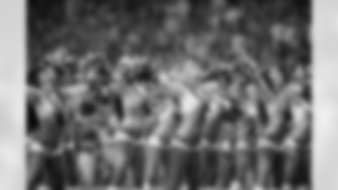 [October 21, 2007]: Seahawks 33 – Rams 6Strong safety Jordan Babineaux #27 of the Seattle Seahawks jumps and celebrates with cornerback Marcus Trufant #23 after Babineaux recovers a Rams fumble during the game against the St. Louis Rams at Quest Field on October 21, 2007 in Seattle, Washington. The Seahawks defeated the Rams 33-6. (AP Photo/Paul Spinelli)