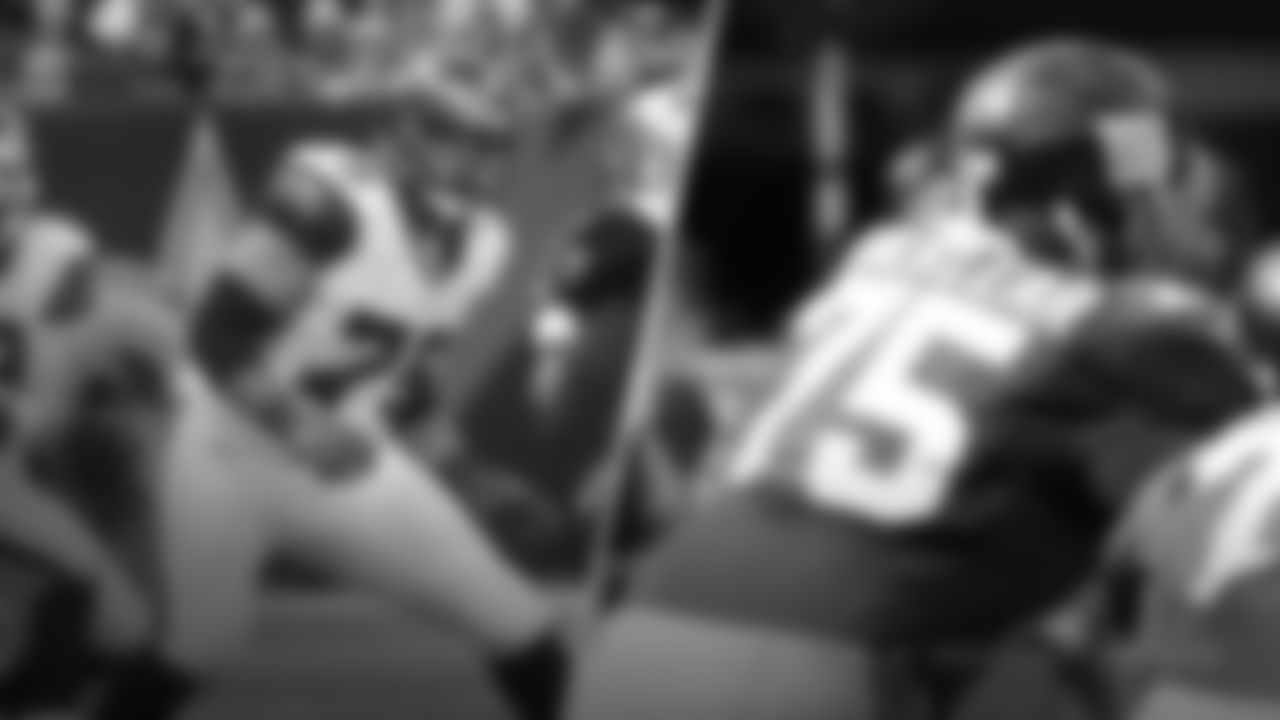Tackle Sean Locklear played nine seasons in the NFL including seven with the Seattle Seahawks and one with the New York Giants.