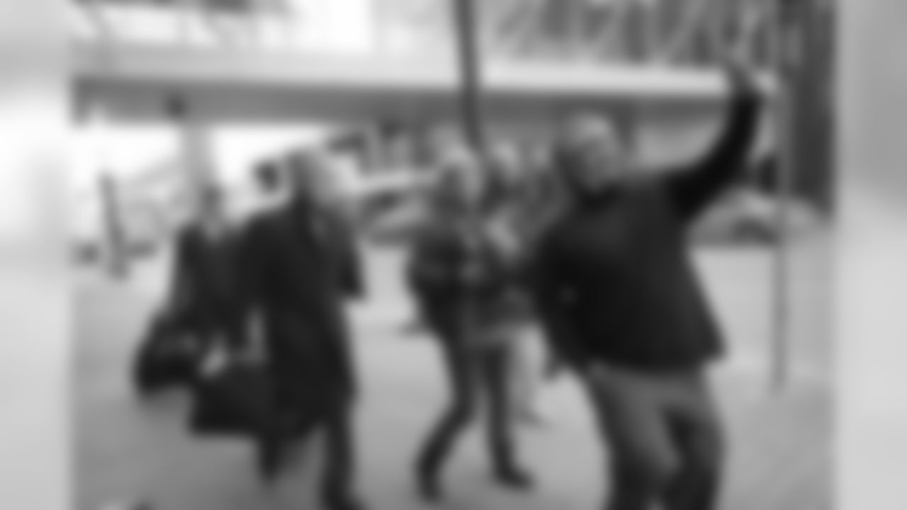 Temperatures were below zero for the wild-card game at Minnesota, but that didn't stop this fan from trying to take a selfie with Pete Carroll as the head coach made his way to the bus on Sunday morning.