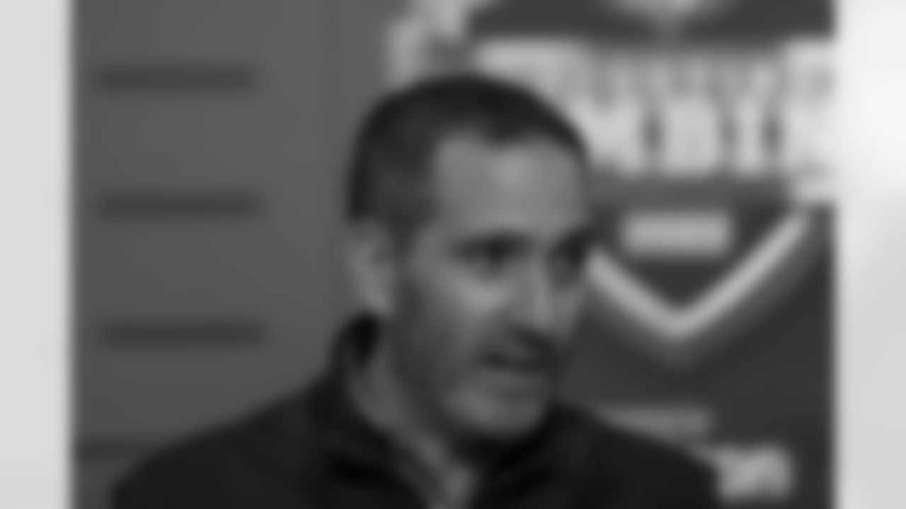 Philadelphia Eagles general manager Howie Roseman speaks at a press conference on Wednesday, Mar. 2, 2022 in Indianapolis. (Kevin Sabitus/NFL)