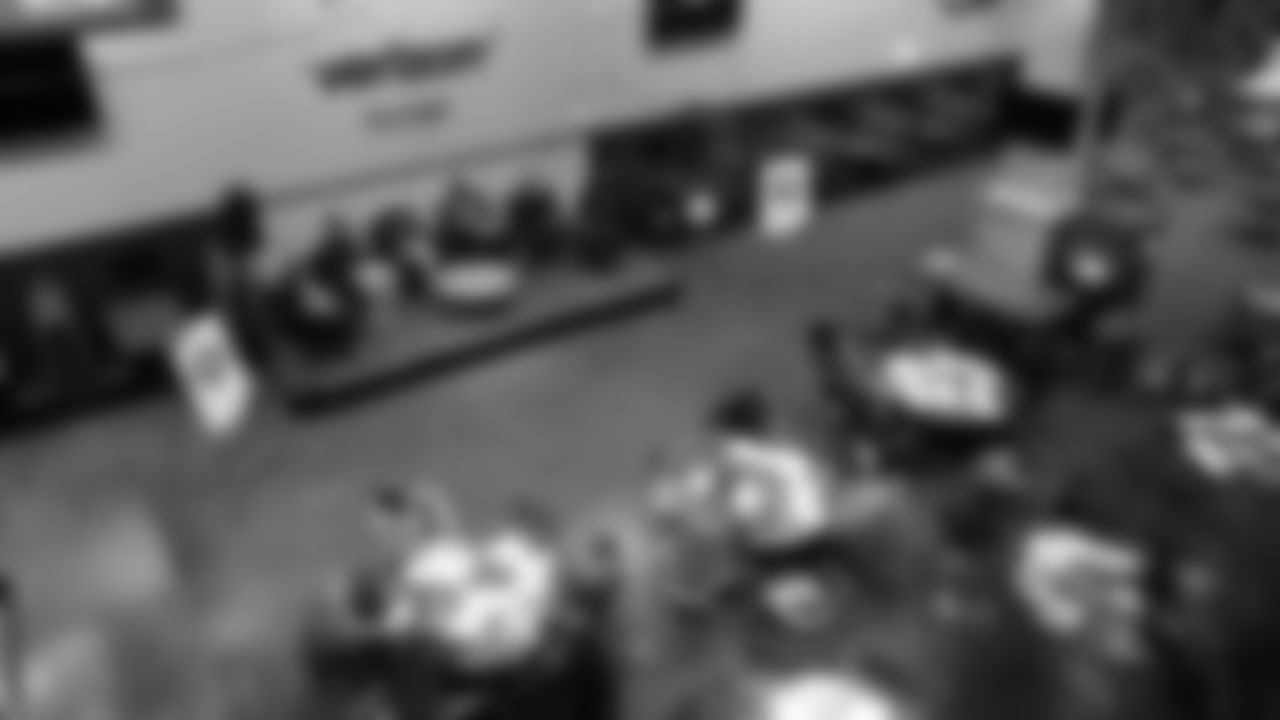 Members of the Boys & Girls Club of King County were at the Verizon Lounge at Lumen Field for a panel with stadium teammates on career paths in sports beyond the field on December 13, 2021.