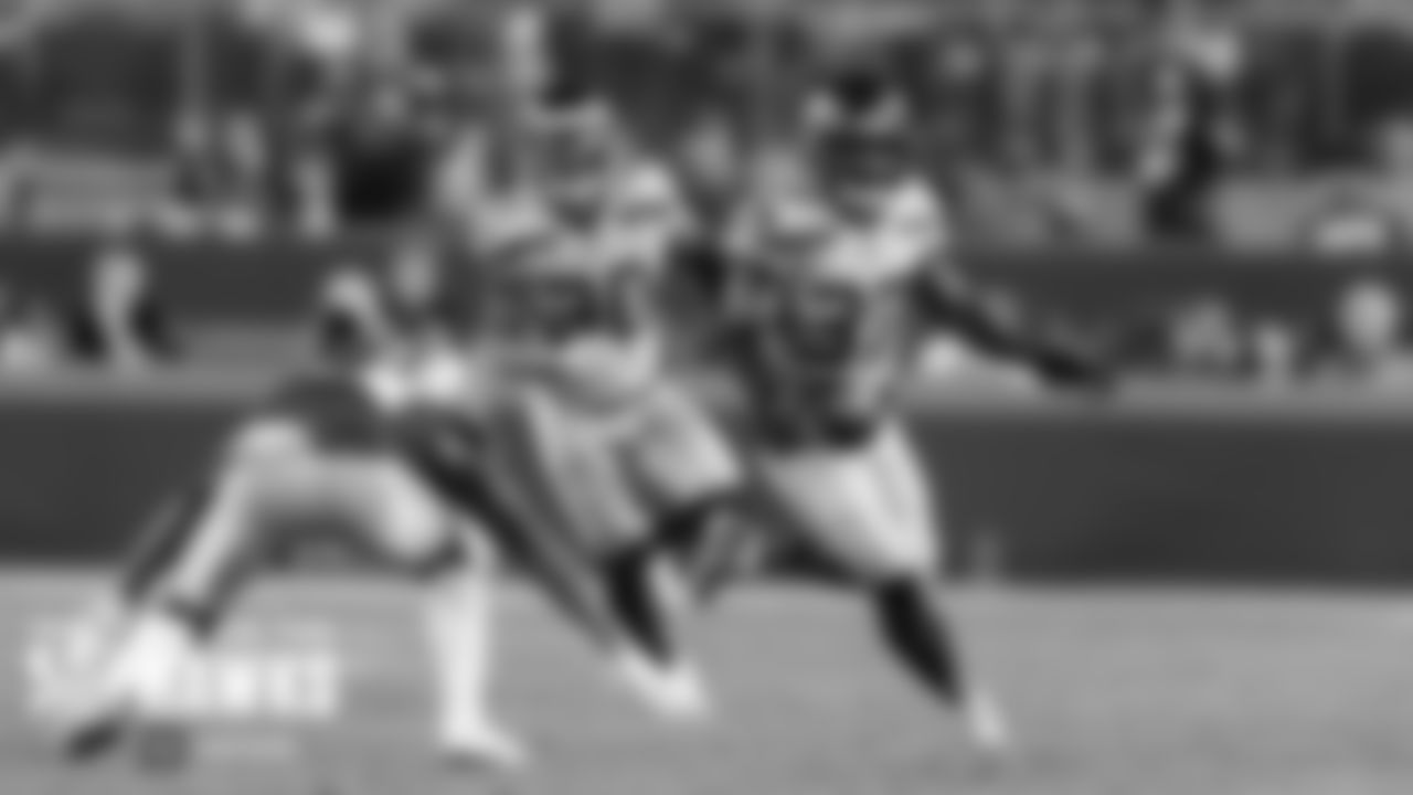Seahawks safety Quandre Diggs returns an interception upfield for a 44-yard return in the second quarter.
