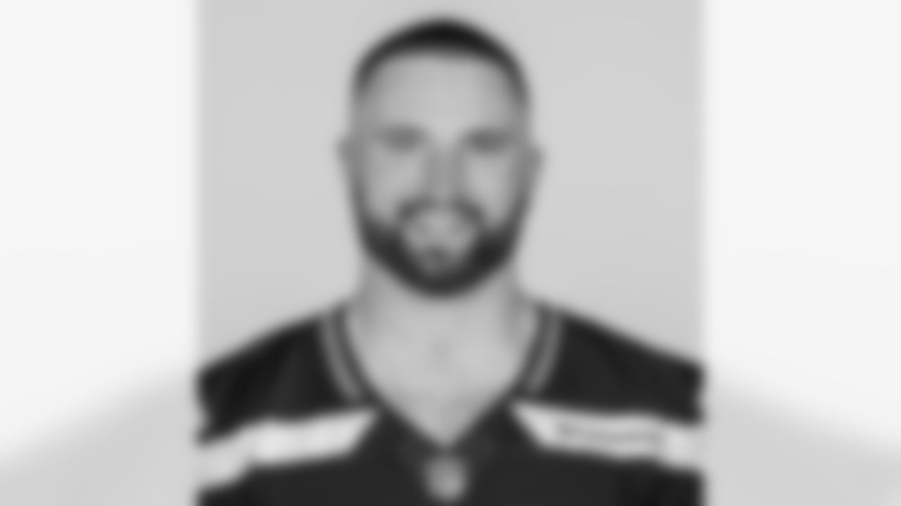 This is a 2023 photo of Patrick O'Connell of the Seattle Seahawks NFL football team. This image reflects the Seattle Seahawks active roster as of June 5, 2023, when this image was taken. (AP Photo)