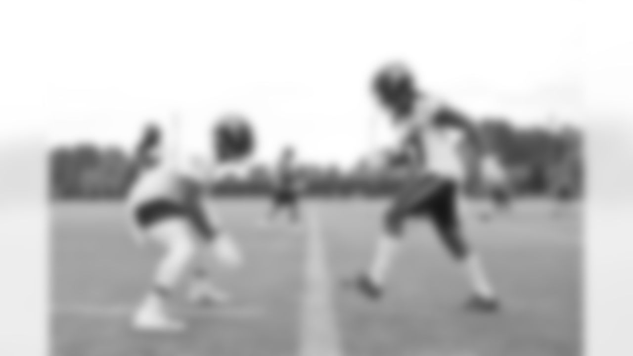 Seahawks players take the field for Training Camp public practice #15 on August 19, 2021.