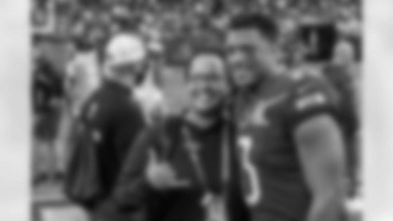 Seahawks quarterback Russell Wilson participates in the Pro Bowl in Las Vegas on February 6, 2022. (Seahawks/Edwin Hooper)