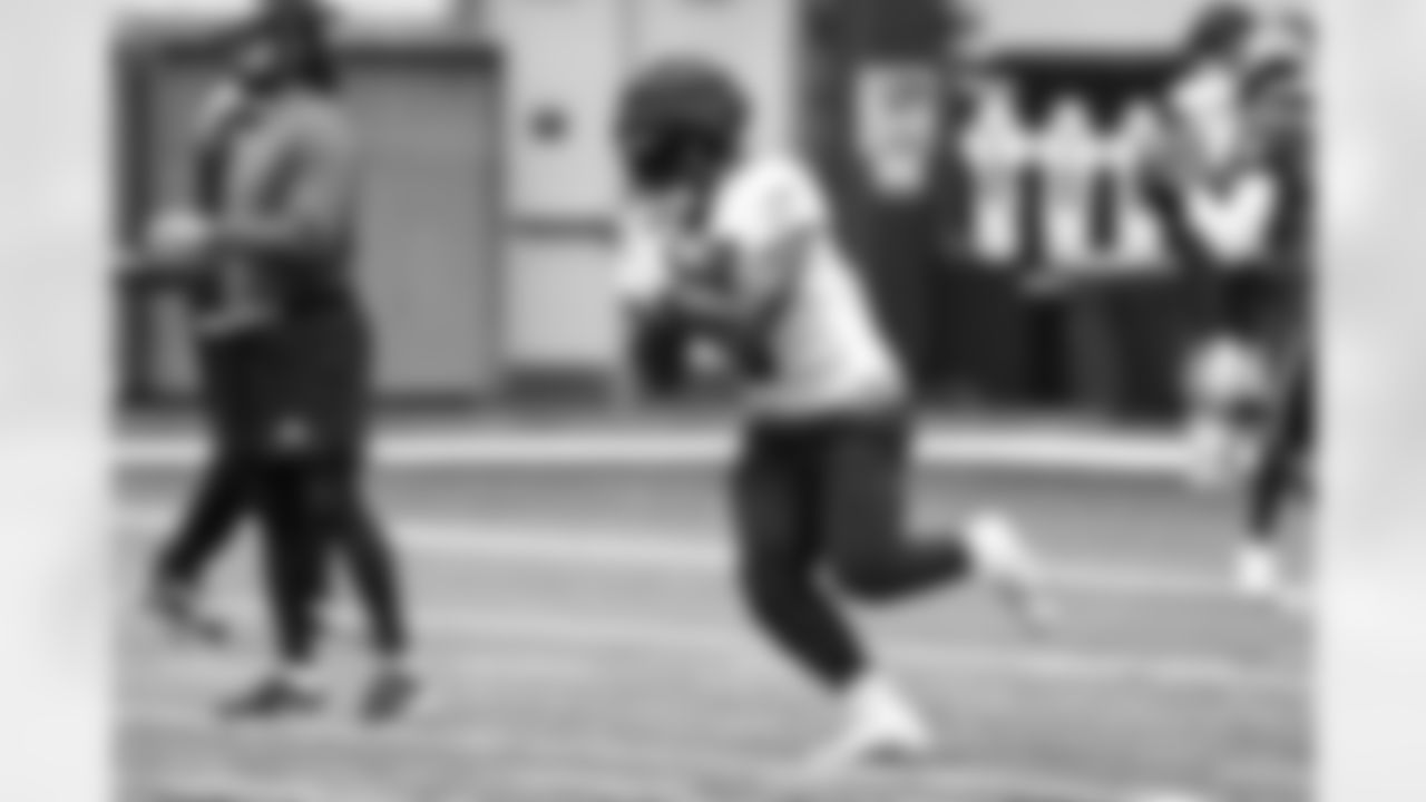 Seahawks running back Kenneth Walker III (9) at practice at the Virginia Mason Athletic Center in Renton, Wash. on Sept. 28, 2023.