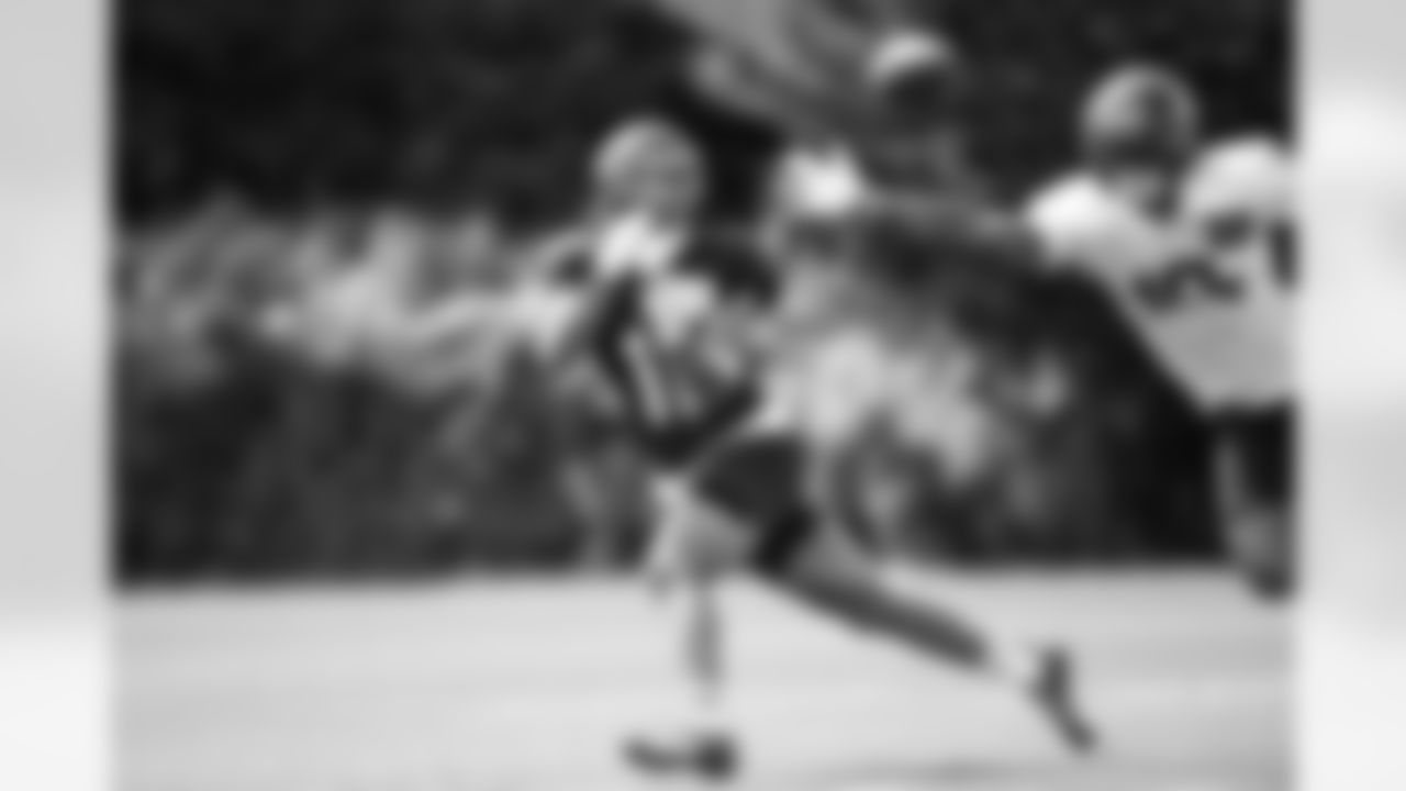 Seahawks wide receiver Jaxon Smith-Njigba (11) participated at practice on August 7, 2023 at the Virginia Mason Athletic Center in Renton, Wash.