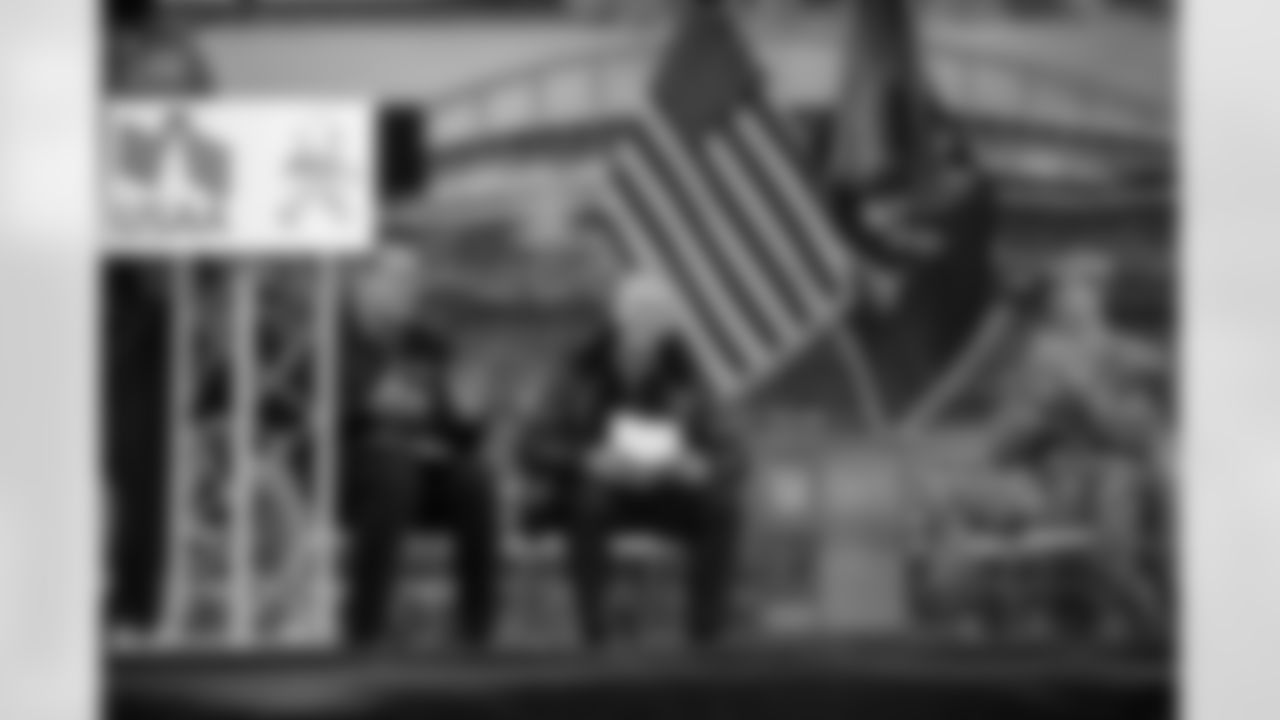 Seahawks at the Change of Command event on September 26, 2023.