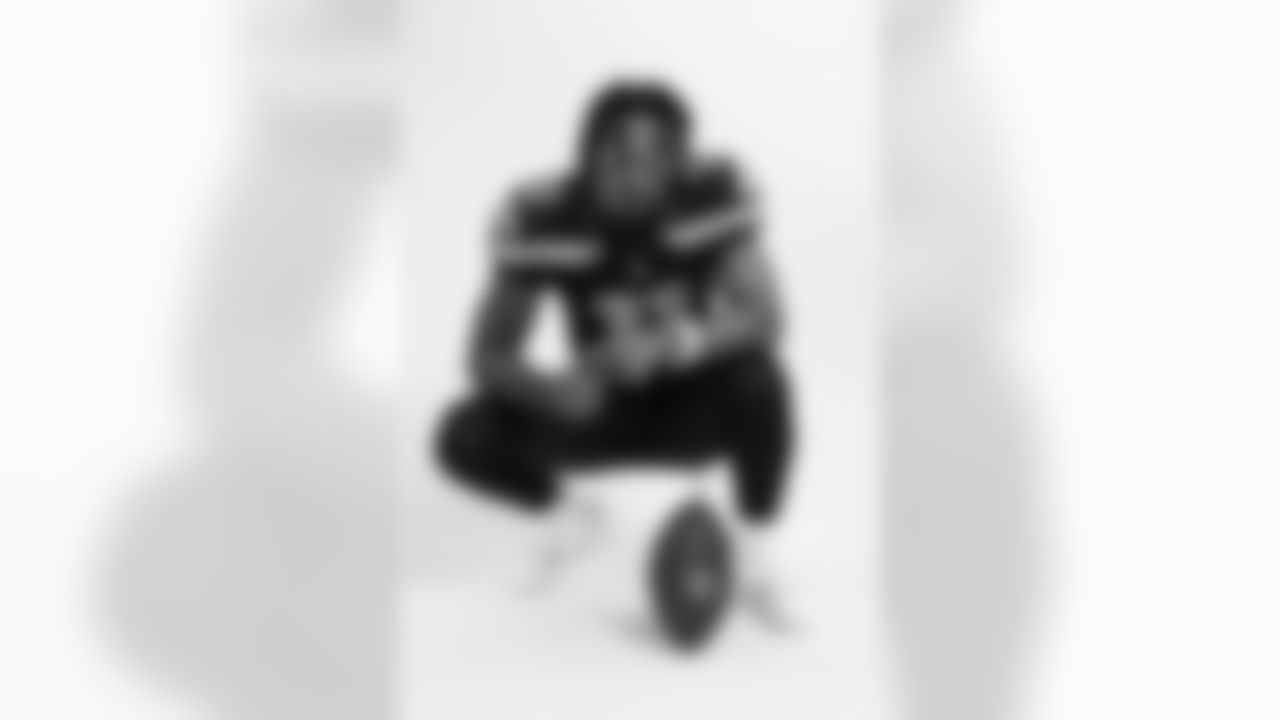 Seattle Seahawks wide receiver Jaxon Smith-Njigba (11) poses for a portrait during the NFLPA Rookie Premiere on Saturday, May 20, 2023 Los Angeles. (Ben Liebenberg/NFL)