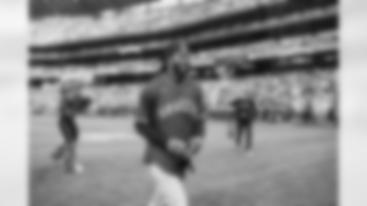 Former Seahawk Richard Sherman threw out the first pitch ahead of the Mariners game at T-Mobile Park on August 25, 2023.