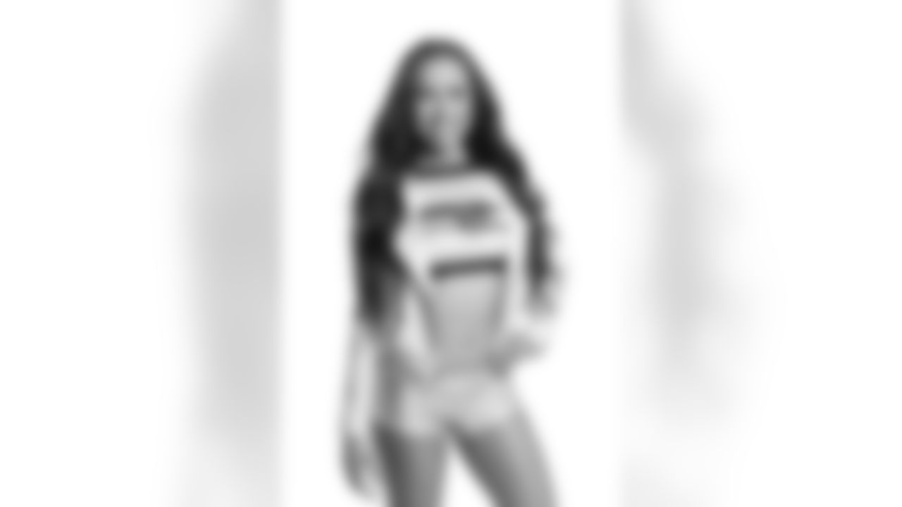 Seahawks Dancer Megan D. has glamour shots taken prior to the 2021 season.