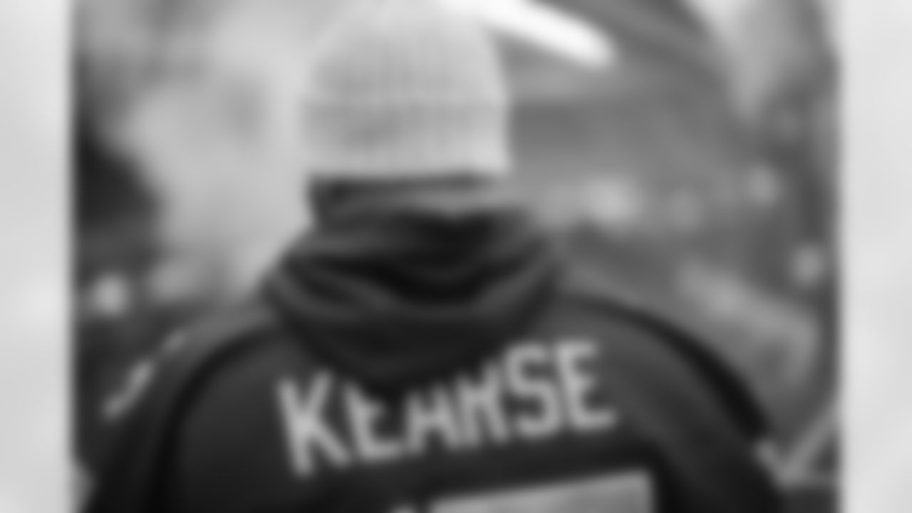 Former Seahawks wide receiver Jermaine Kearse raised the 12 Flag at Lumen Field on January 2, 2022.