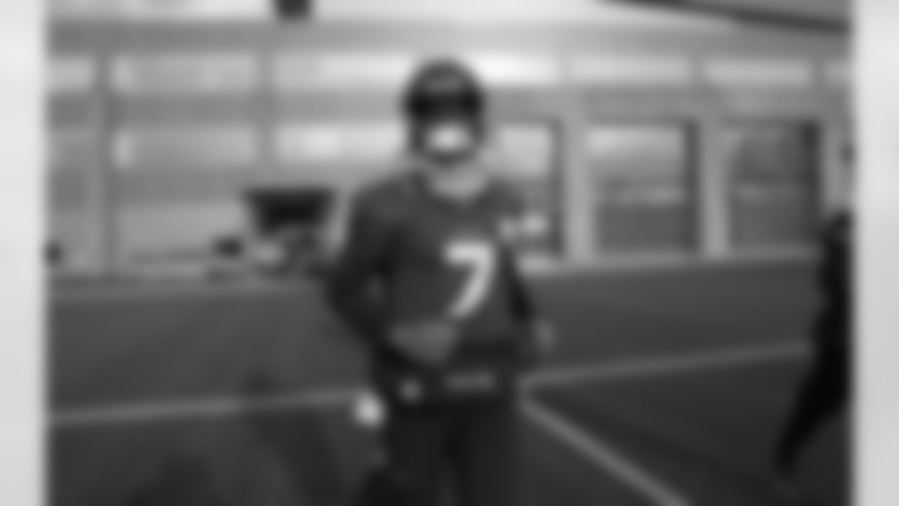 The Seahawks practice at the Virginia Mason Athletic Center in Renton on January 11, 2023.