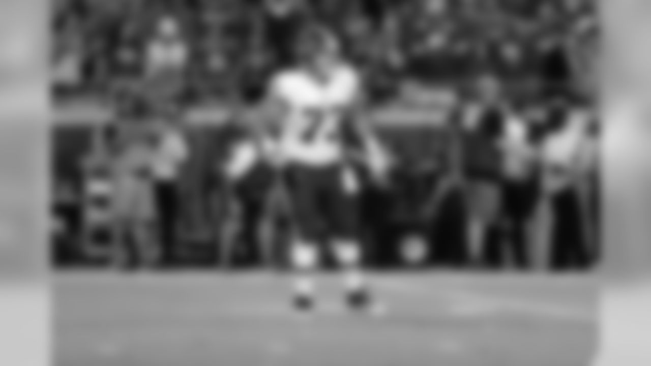 Washington Redskins center Chase Roullier (73) runs during an NFL football game against the Kansas City Chiefs, Monday, Oct. 2, 2017, in Kansas City, Mo. The Chiefs won 29-20. (Scott Boehm via AP)