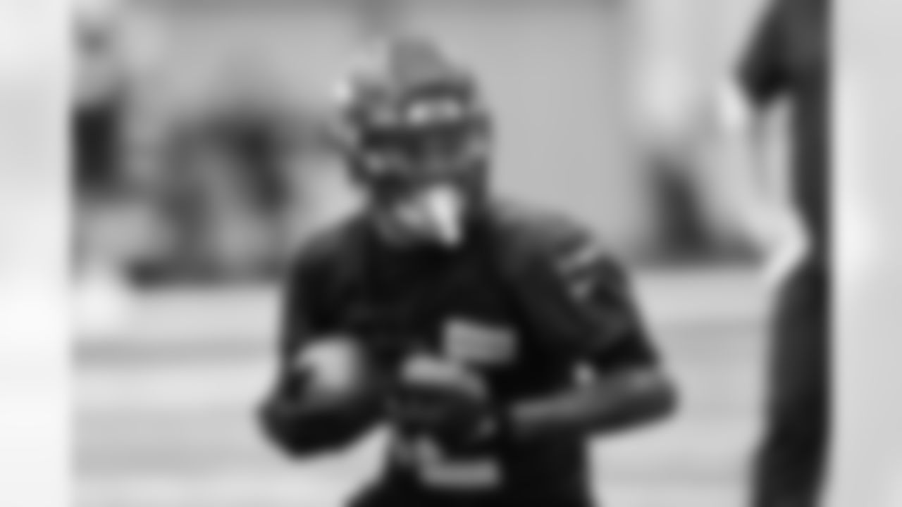 Seahawks rookies take part in rookie minicamp at Renton's Virginia Mason Athletic Center on May 6, 2022.