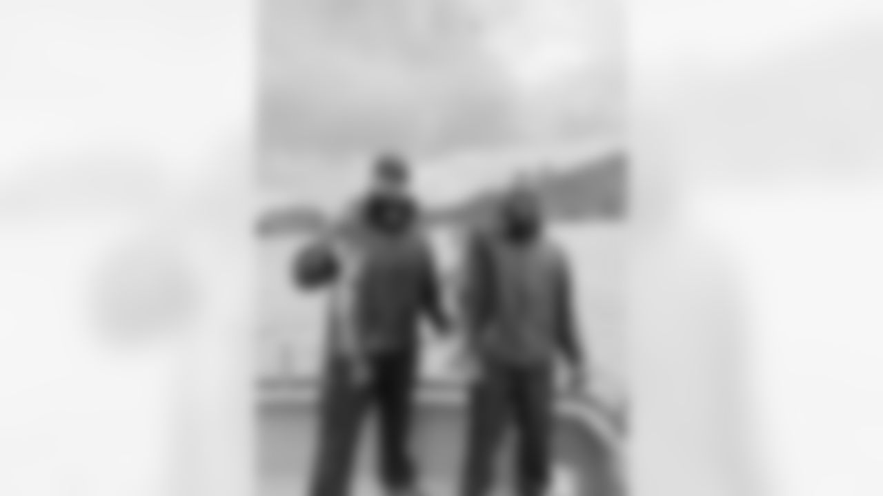 Dareke Young, Abraham Lucas, and Seahawks staff members went fishing in Seward, AK on July 09, 2023.