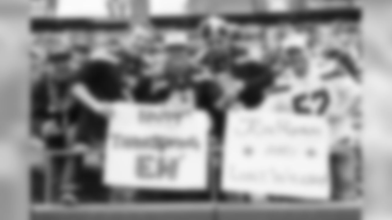 Fans at CenturyLink Field were sure to with a Happy Canadian Thanksgiving to Seattle's two players from the north -- Jon Ryan and Luke Willson.