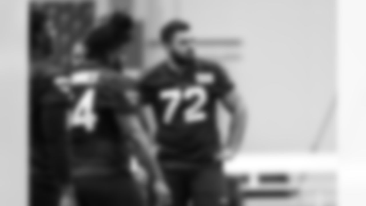 Seahawks rookies take part in rookie minicamp at Renton's Virginia Mason Athletic Center on May 6, 2022.