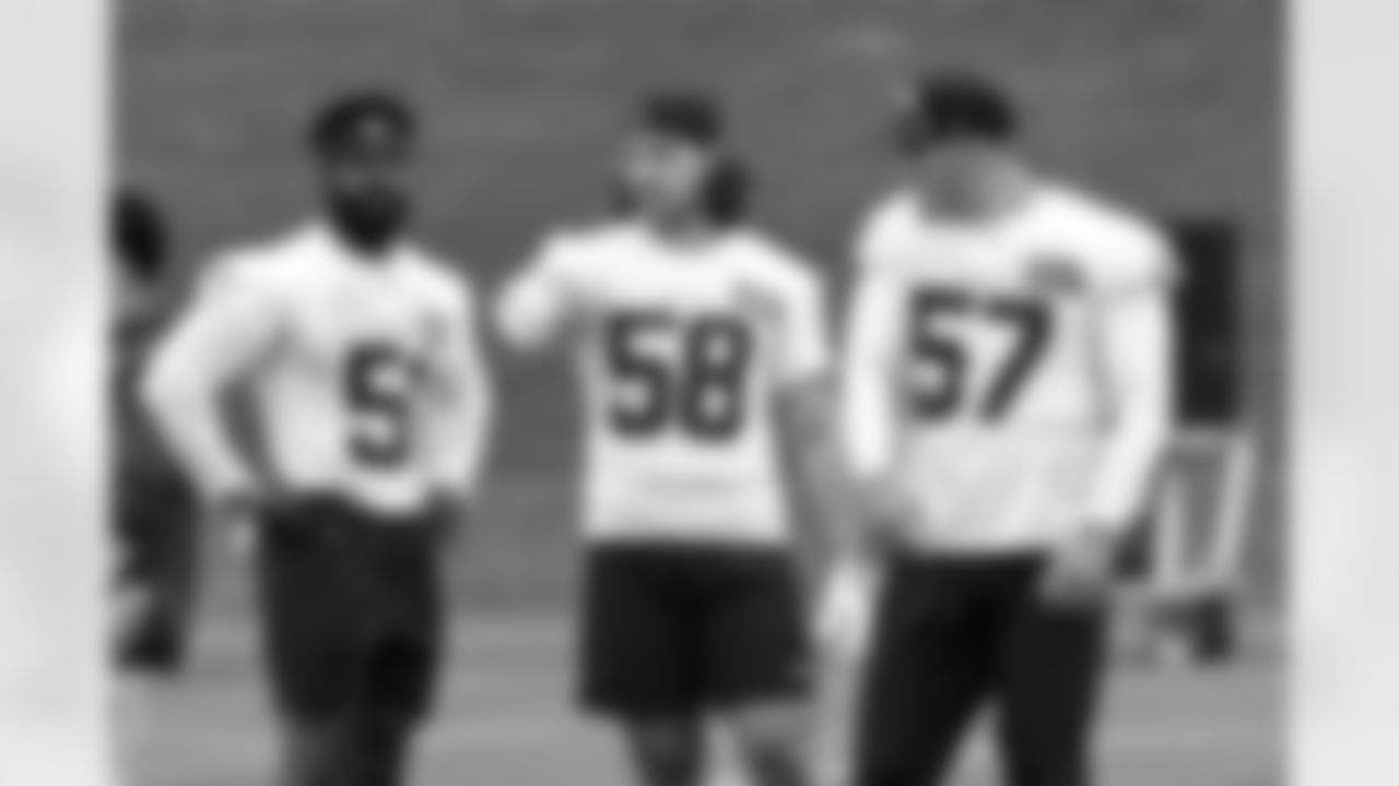 Seahawks players participate in offeseason workouts at the Virginia Mason Athletic Center on May 3, 2022.