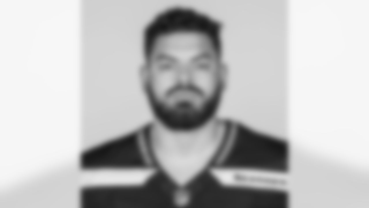 This is a 2023 photo of Abraham Lucas of the Seattle Seahawks NFL football team. This image reflects the Seattle Seahawks active roster as of June 5, 2023, when this image was taken. (AP Photo)