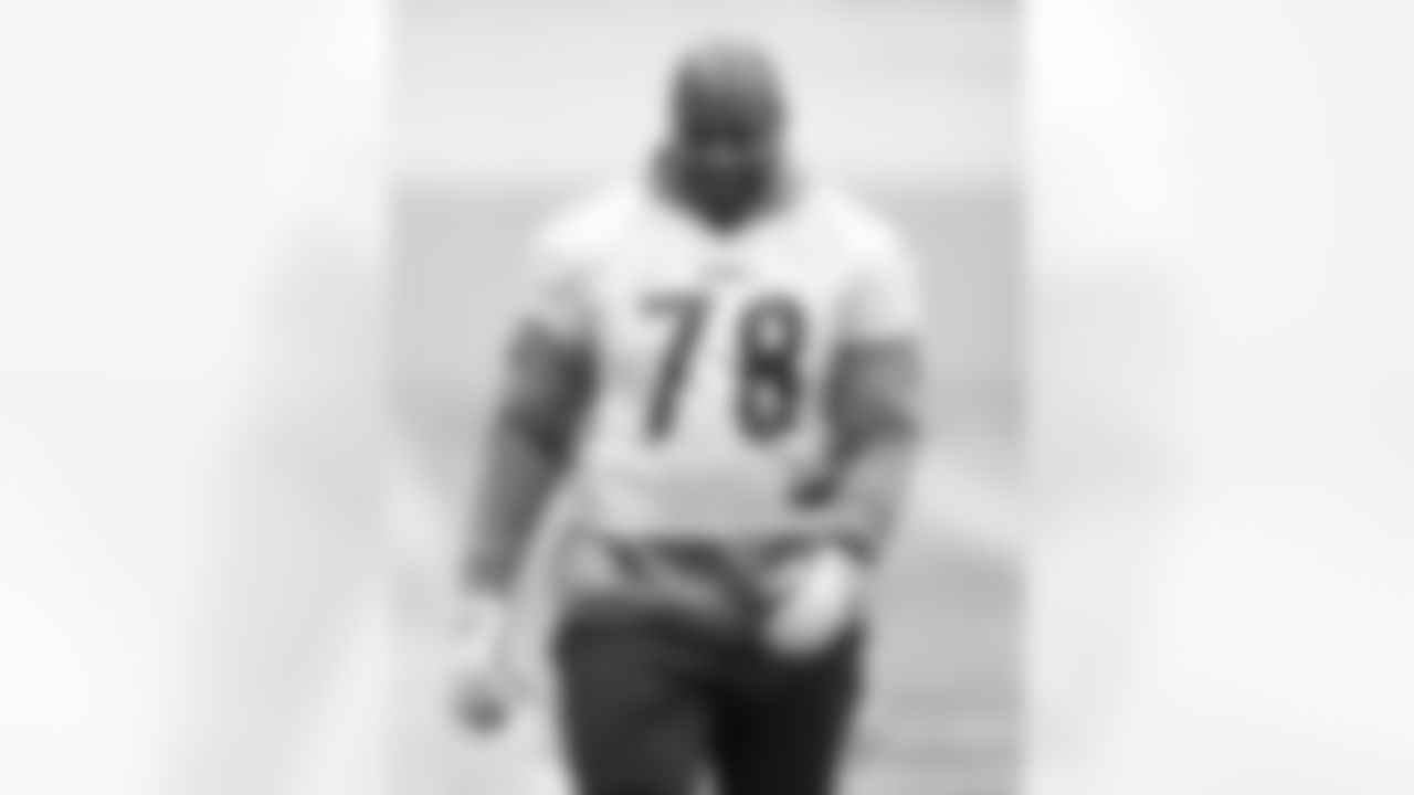 Pittsburgh Steelers offensive lineman James Daniels (78) during practice at the UPMC Rooney Sports Complex preparing for a Week 15 matchup against the Carolina Panthers Friday, Dec. 16, 2022 in Pittsburgh, PA. (Karl Roser / Pittsburgh Steelers)