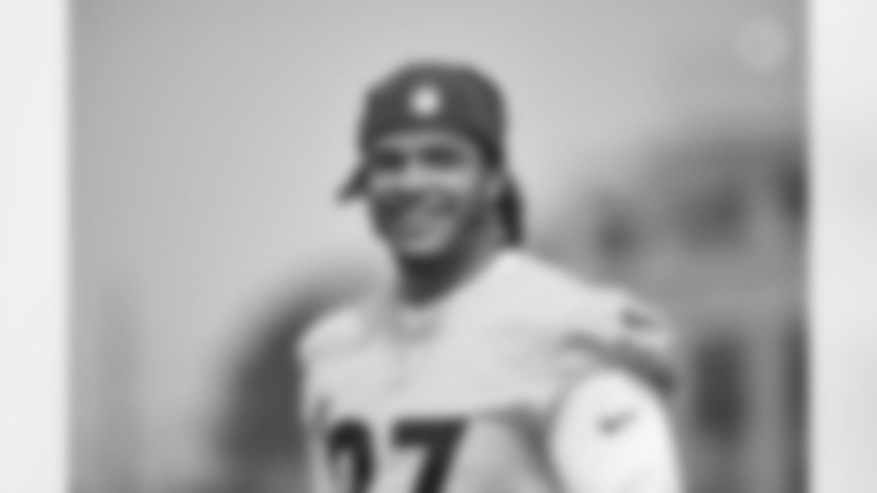 Pittsburgh Steelers linebacker Marcus Allen (27) participates in the Organized Team Activities (OTAs), Tuesday May 25, 2021 at the UPMC Rooney Sports Complex. (Caitlyn Epes / Pittsburgh Steelers)