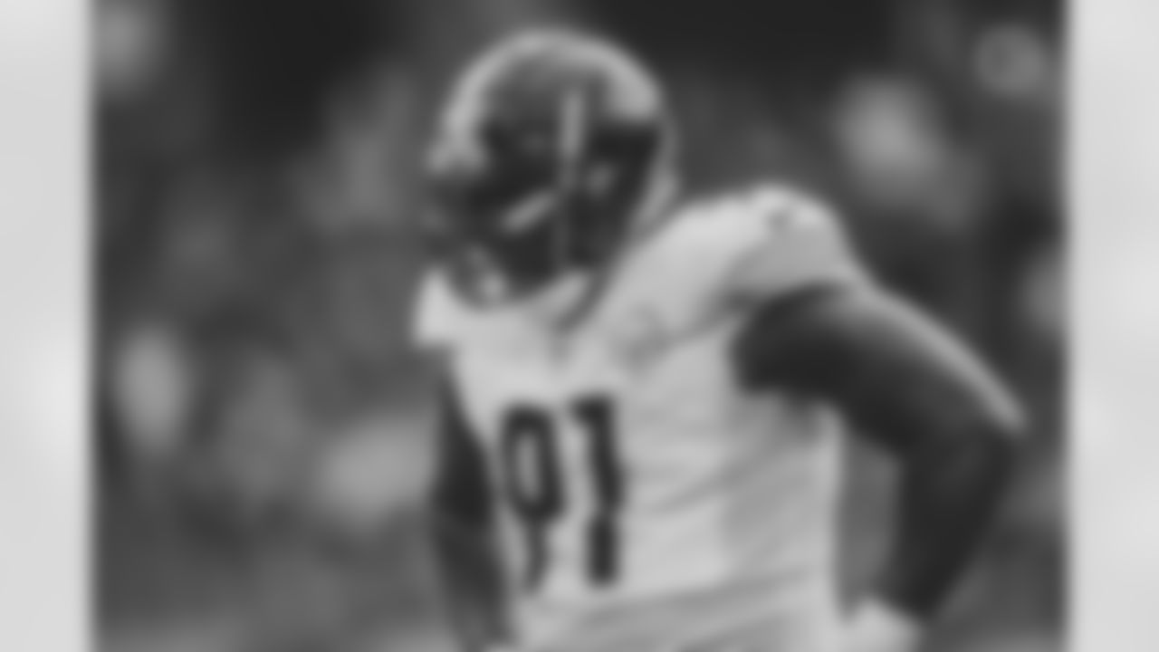 Pittsburgh Steelers defensive end Stephon Tuitt (91) during a regular season game between the Pittsburgh Steelers and the Tennessee Titans, Sunday, Oct. 25, 2020 in Nashville, TN. The Steelers defeated the Titans 27-24. (Karl Roser / Pittsburgh Steelers)