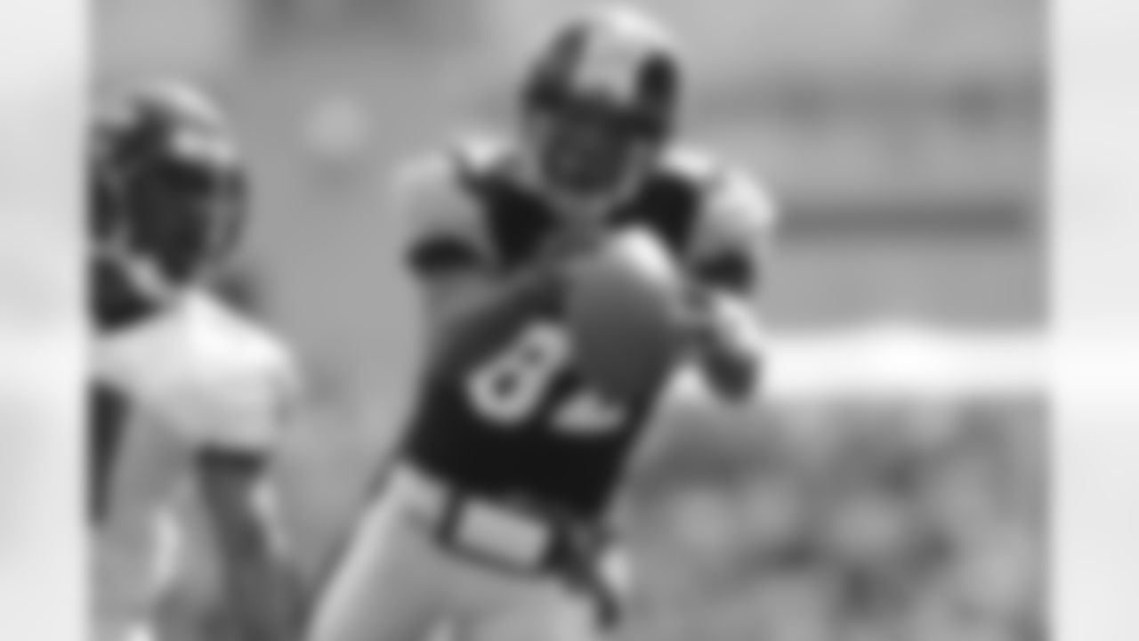 2002 ANTWAAN RANDLE EL: The Steelers seemed set on picking Ryan Denney in the second round of the 2002 NFL Draft, but when the Buffalo Bills jumped in front of them to pick the BYU product who would be a 3-4 outside linebacker in the NFL, the team settled for Randle El. An option quarterback in college, Randle El threw it, caught it, and returned it in the NFL, and he made big plays often. The highlight for him and the Steelers was the touchdown pass he completed to Hines Ward to clinch Super Bowl XL. One Super Bowl ring.