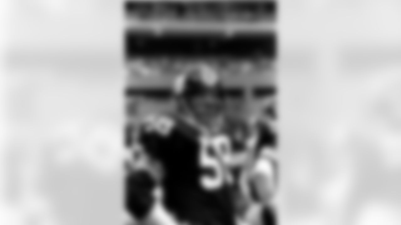 1974 JACK LAMBERT: His image is of a mean and nasty middle linebacker, but Lambert was a savvy and intelligent one as well. He was voted NFL Defensive Rookie of the Year in 1974 and NFL Defensive Player of the Year in 1976 as part of a career that included 45 takeaways, 28 interceptions and 17 fumble recoveries, as well as nine trips to the Pro Bowl and six times being named first-team All-Pro. Hall of Fame Class of 1990. Four Super Bowl rings.