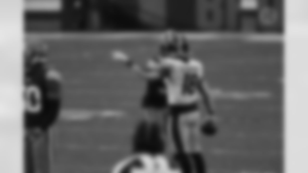 Pittsburgh Steelers wide receiver Diontae Johnson (18) during a regular season game between the Pittsburgh Steelers and the Cleveland Browns, Sunday, Jan. 3, 2021 in Cleveland, OH. (Caitlyn Epes / Pittsburgh Steelers)