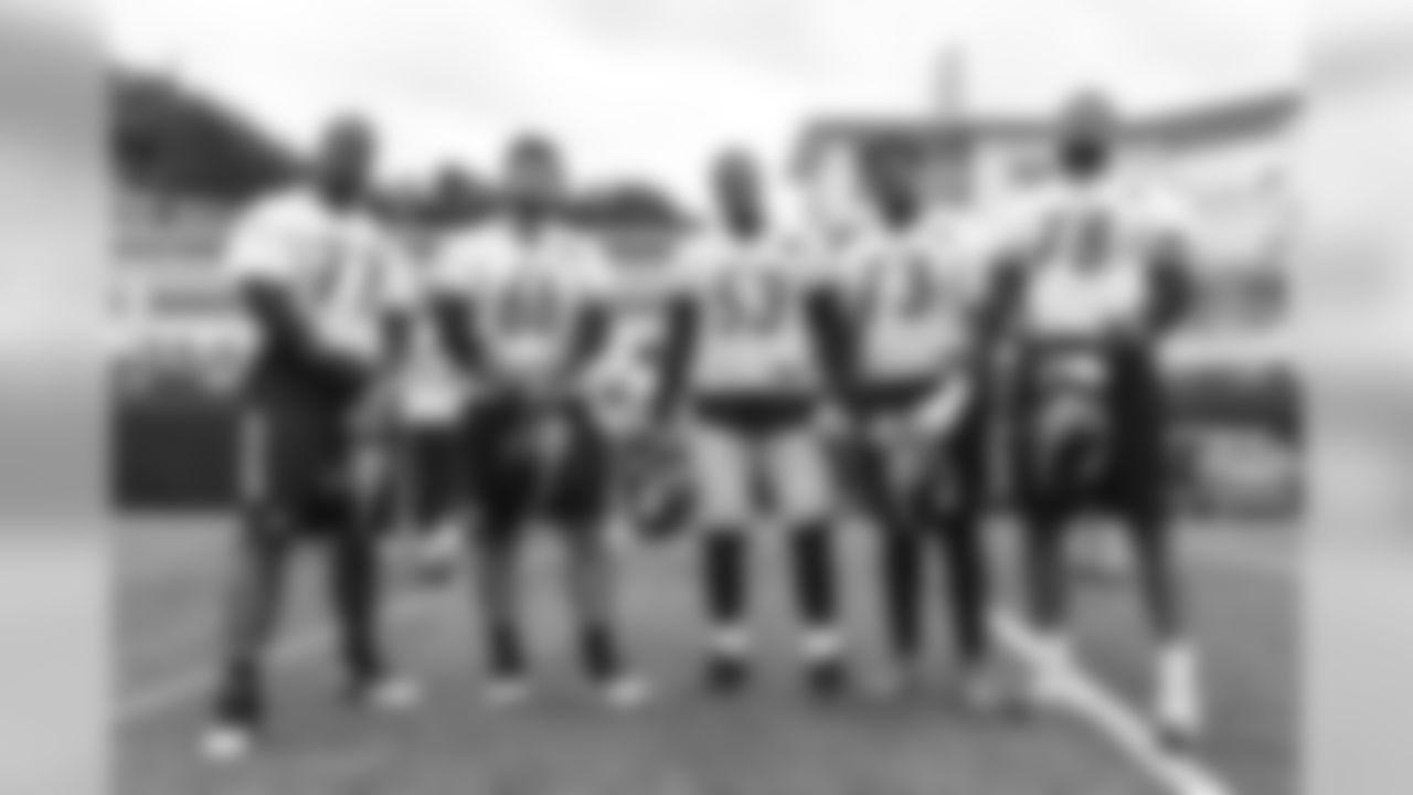 Marcus Gilbert, David DeCastro, Maurkice Pouncey, Ramon Foster, and Alejandro Villanueva