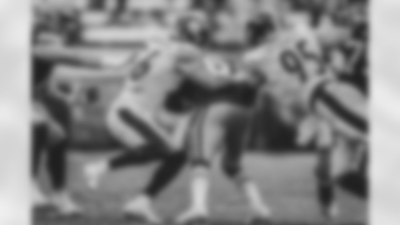 Pittsburgh Steelers linebacker Alex Highsmith (56) and Pittsburgh Steelers nose tackle Chris Wormley (95) during a regular season game between the Pittsburgh Steelers and the Cleveland Browns, Sunday, Jan. 3, 2021 in Cleveland, OH. The Browns defeated the Steelers 24-22. (Karl Roser / Pittsburgh Steelers)