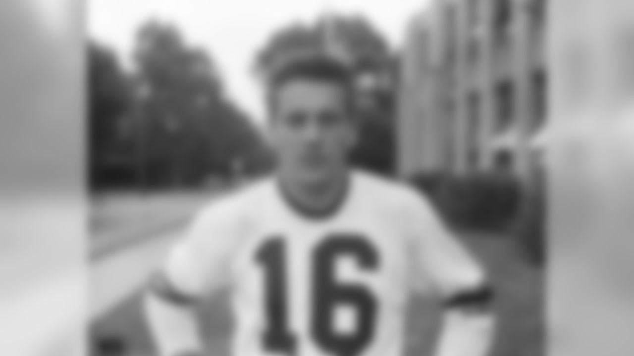 1957 LEN DAWSON: Back in this era, the Steelers did a better job of drafting than developing. In 1955, they had cut a quarterback they picked on the ninth-round named John Unitas; and in 1957, they would draft Dawson but cut him after three years and only 17 pass attempts. Unitas was inducted into the Hall of Fame in 1979. Dawson was inducted in 1987.